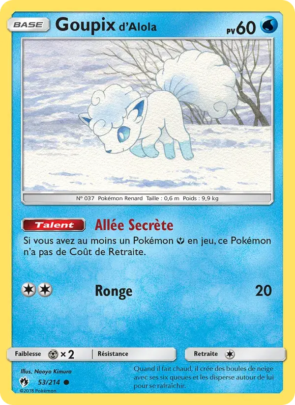 Goupix d’Alola - 53/236 - Tonnerre Perdu