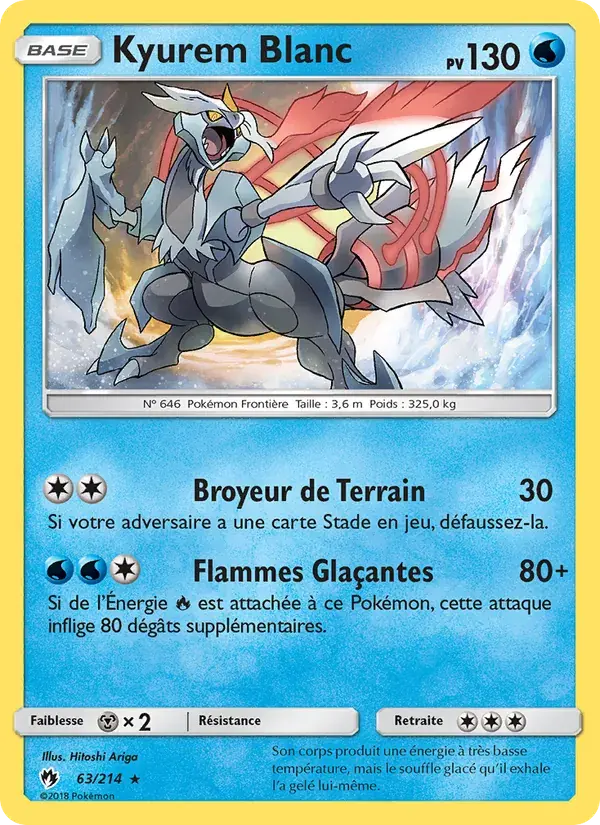Kyurem Blanc - 63/236 - Tonnerre Perdu