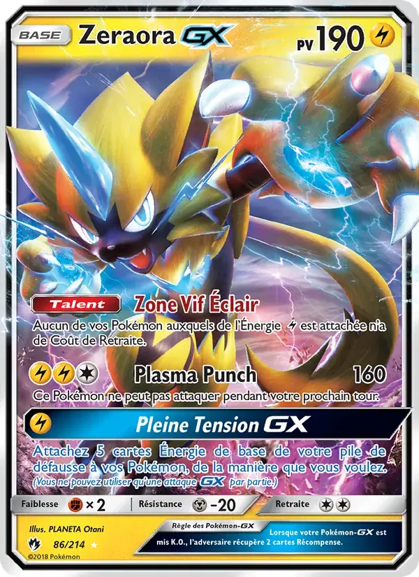 Zeraora GX - 86/236 - Tonnerre Perdu