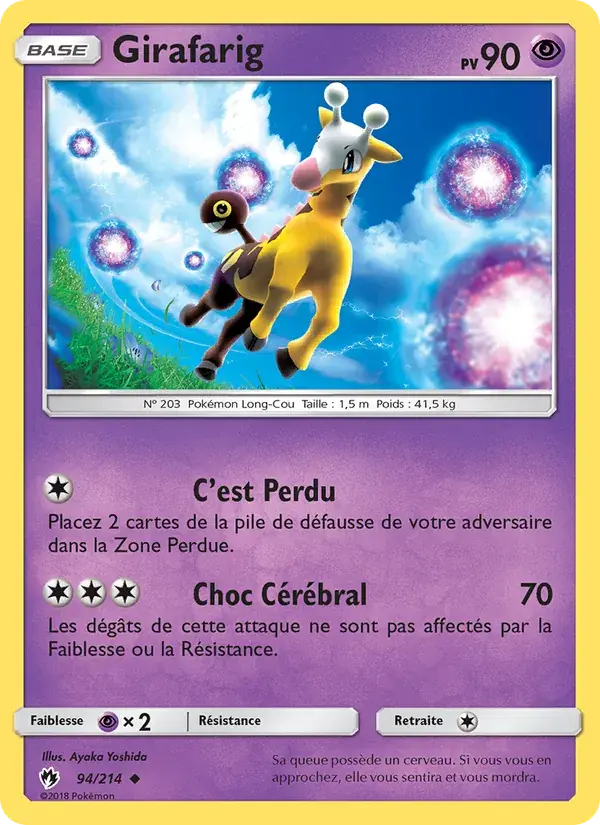 Girafarig - 94/236 - Tonnerre Perdu
