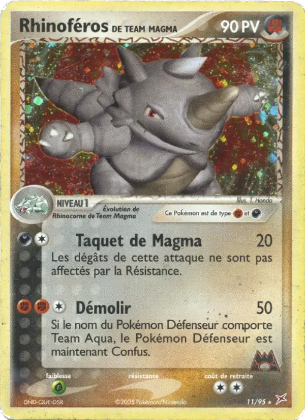 Rhinoféros de Team Magma - 11/97 - EX Team Magma vs Team Aqua