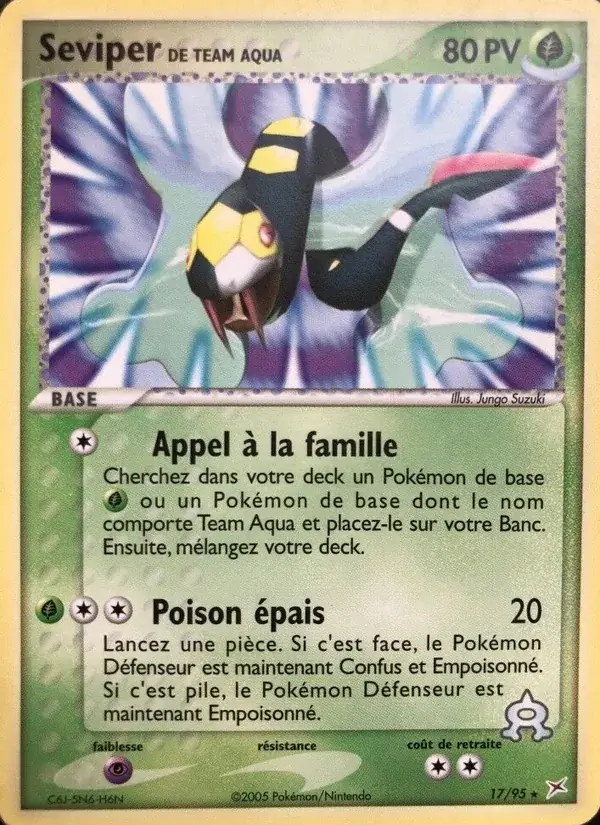 Seviper de Team Aqua - 17/97 - EX Team Magma vs Team Aqua