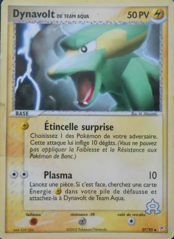 Dynavolt de Team Aqua - 27/97 - EX Team Magma vs Team Aqua
