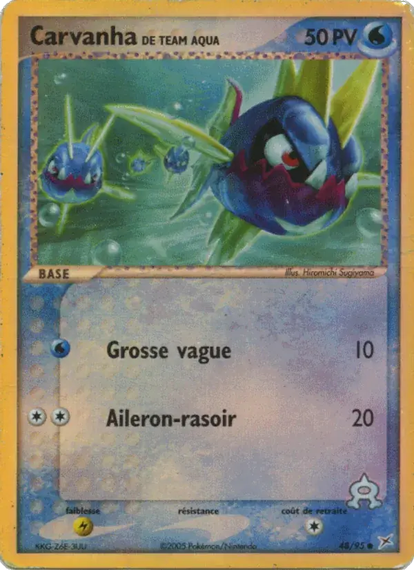 Carvanha de Team Aqua - 48/97 - EX Team Magma vs Team Aqua