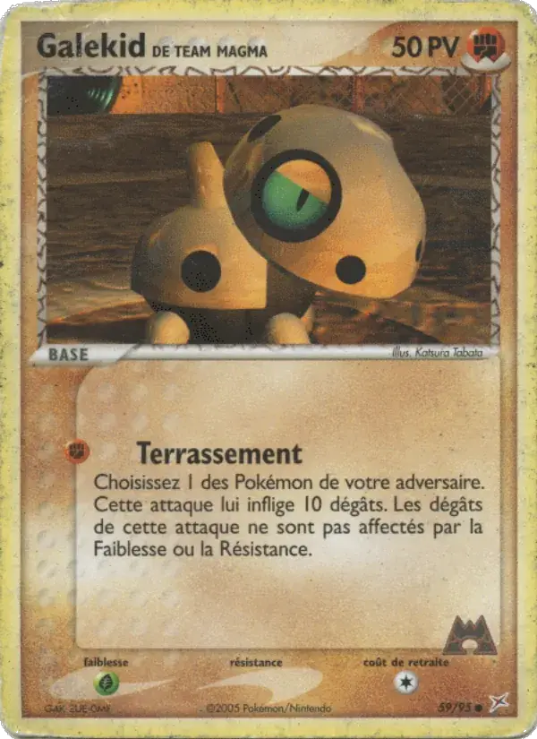 Galekid de Team Magma - 59/97 - EX Team Magma vs Team Aqua
