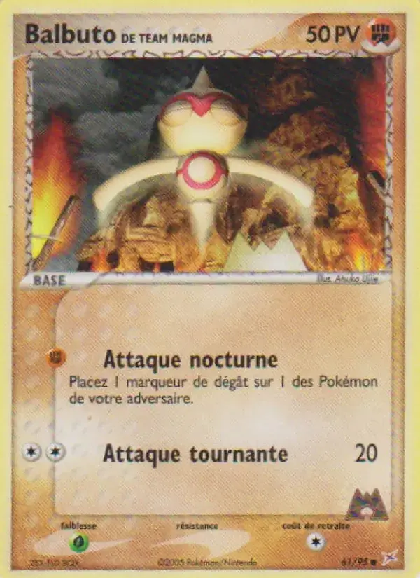 Balbuto de Team Magma - 61/97 - EX Team Magma vs Team Aqua
