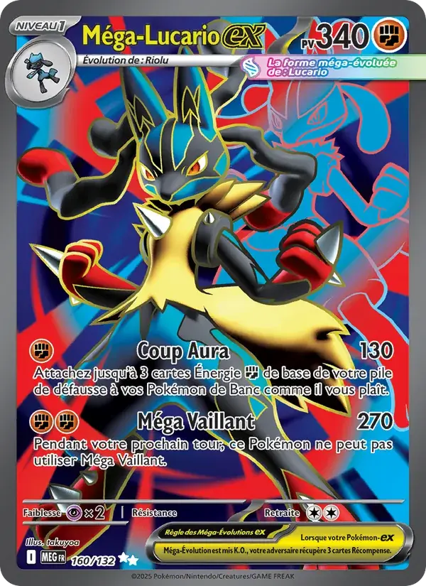 Méga-Lucario-ex - 160/188 - Méga-Évolution