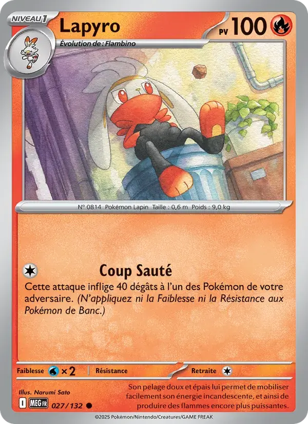 Lapyro - 027/188 - Méga-Évolution