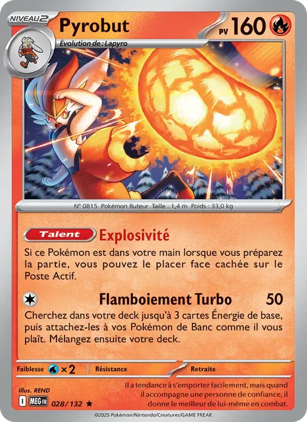 Pyrobut - 028/188 - Méga-Évolution