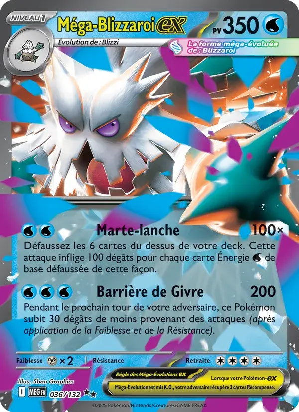Méga-Blizzaroi-ex - 036/188 - Méga-Évolution