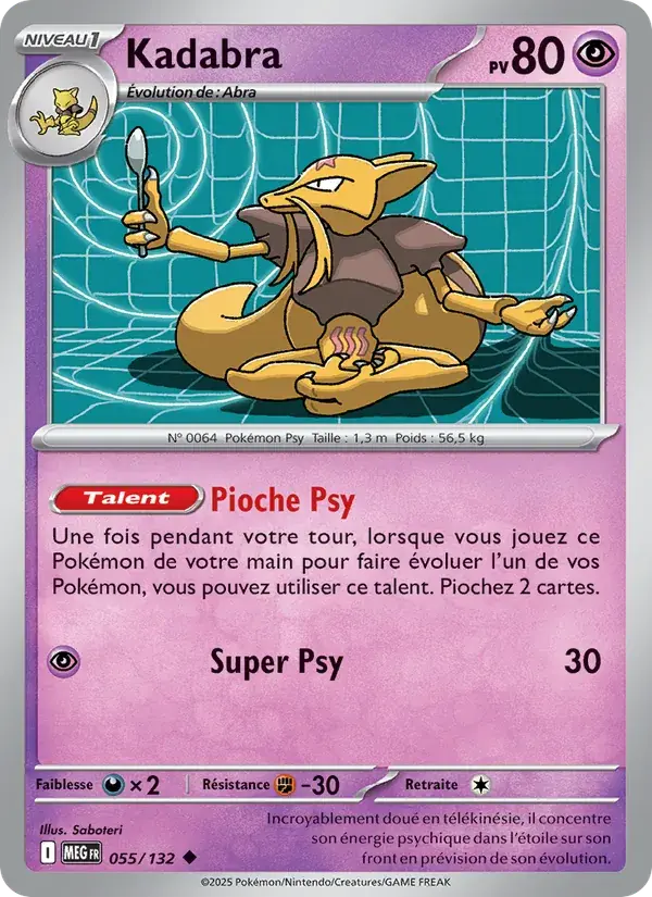 Kadabra - 055/188 - Méga-Évolution