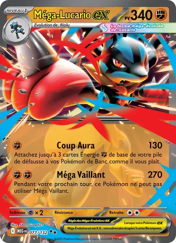 Méga-Lucario-ex - 077/188 - Méga-Évolution