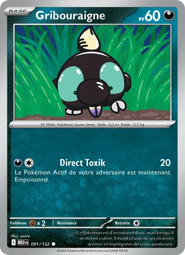 Gribouraigne - 091/188 - Méga-Évolution
