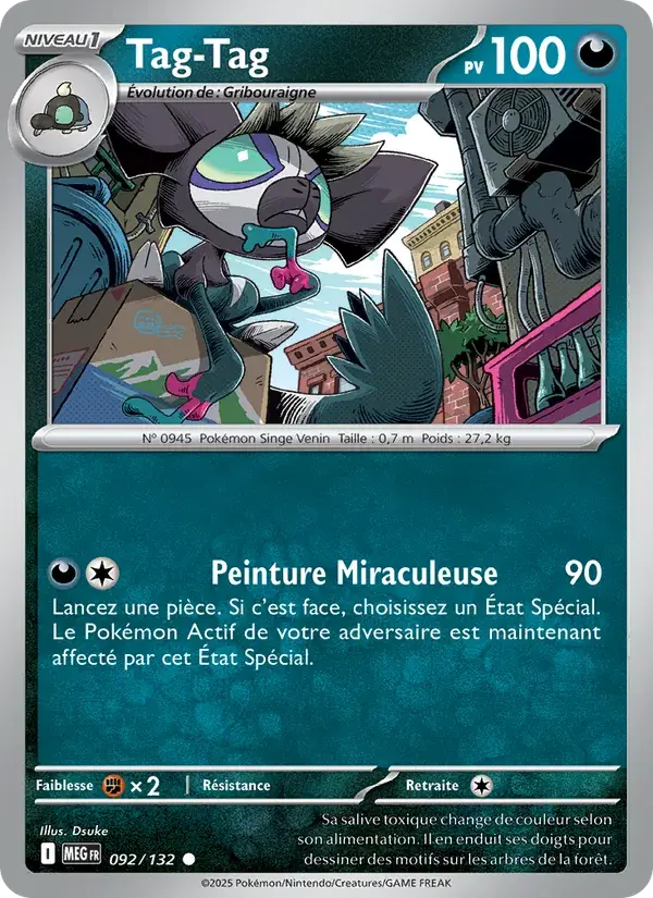 Tag-Tag - 092/188 - Méga-Évolution