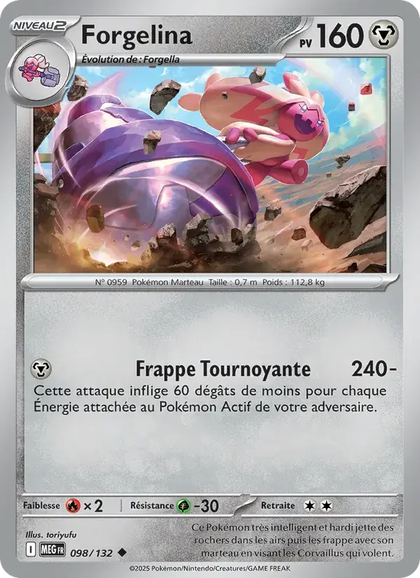 Forgelina - 098/188 - Méga-Évolution