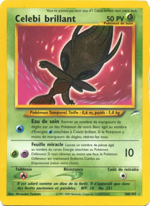 Celebi brillant - 106/113 - Neo Destiny