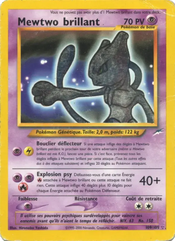 Mewtwo brillant - 109/113 - Neo Destiny