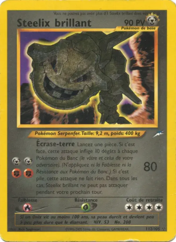 Steelix brillant - 112/113 - Neo Destiny
