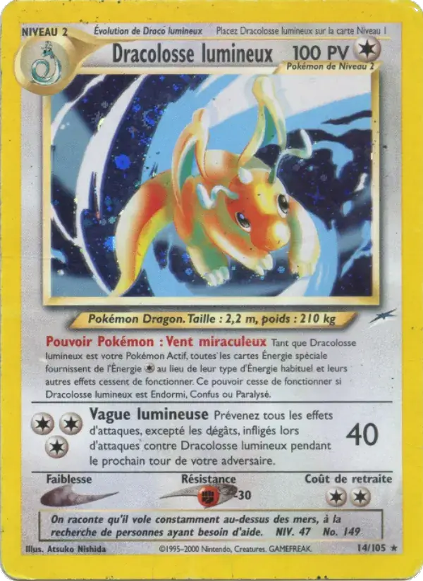 Dracolosse lumineux - 14/113 - Neo Destiny