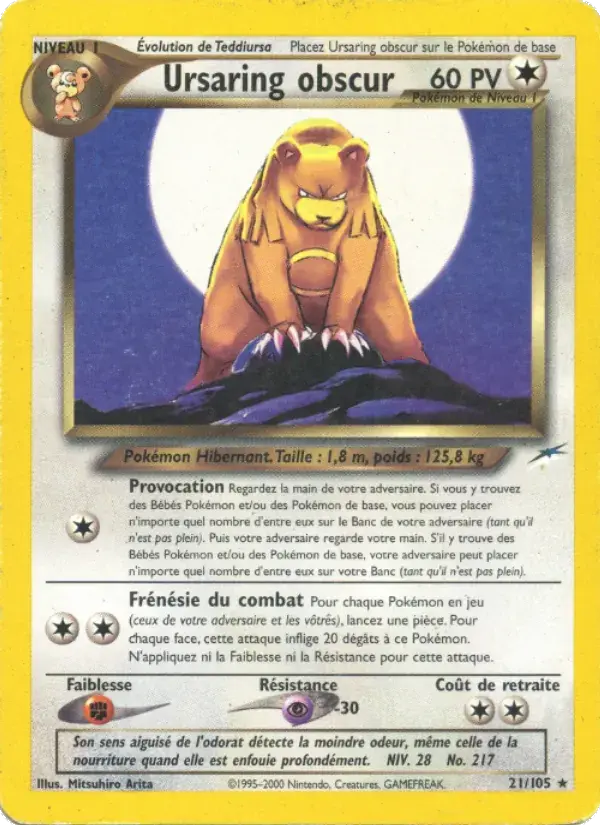 Ursaring obscur - 21/113 - Neo Destiny