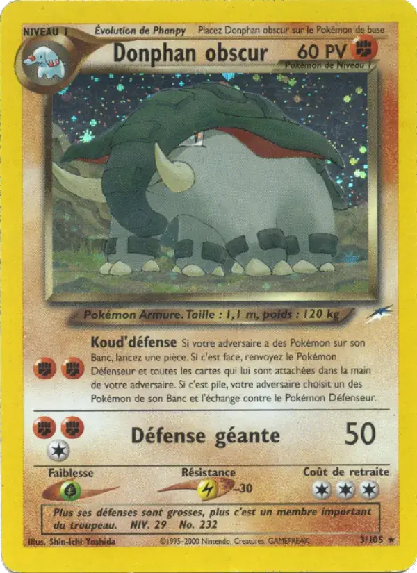Donphan obscur - 3/113 - Neo Destiny