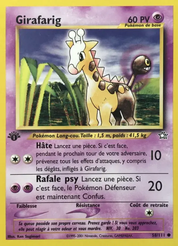 Girafarig - 58/111 - Neo Genesis