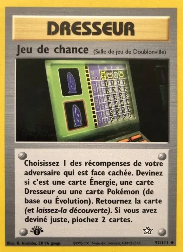Jeu de chance - 92/111 - Neo Genesis