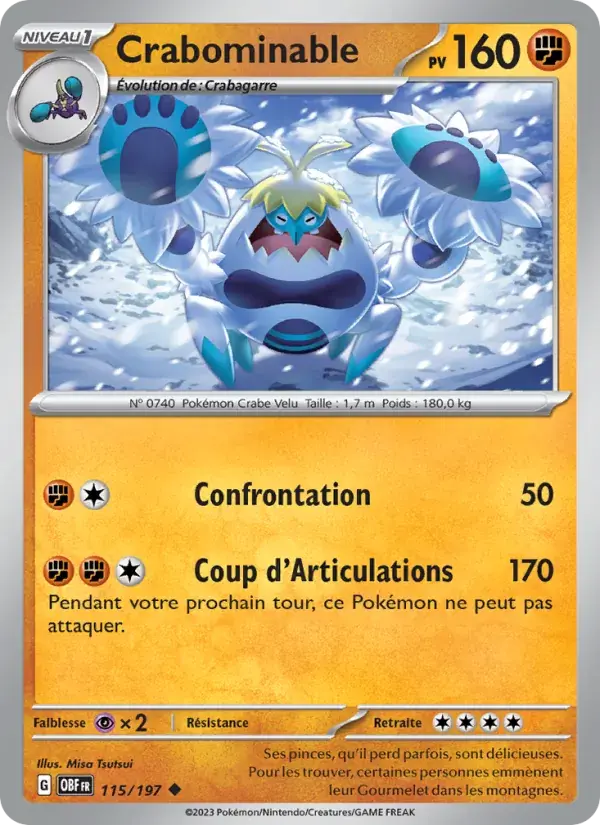 Crabominable - 115/230 - Flammes Obsidiennes