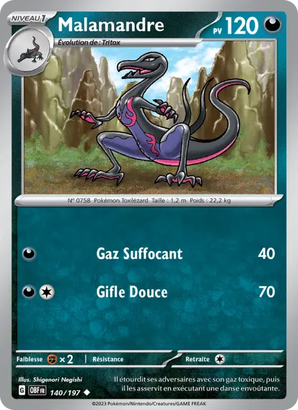 Malamandre - 140/230 - Flammes Obsidiennes