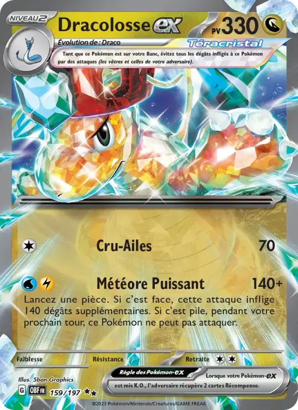 Dracolosse-ex - 159/230 - Flammes Obsidiennes