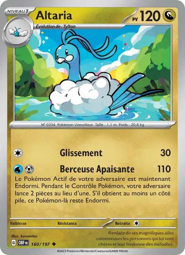 Altaria - 160/230 - Flammes Obsidiennes