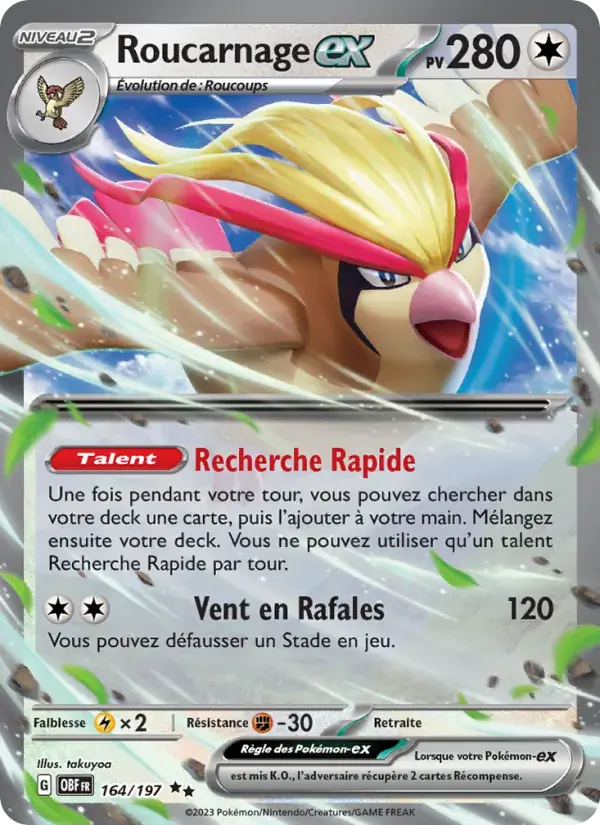 Roucarnage-ex - 164/230 - Flammes Obsidiennes