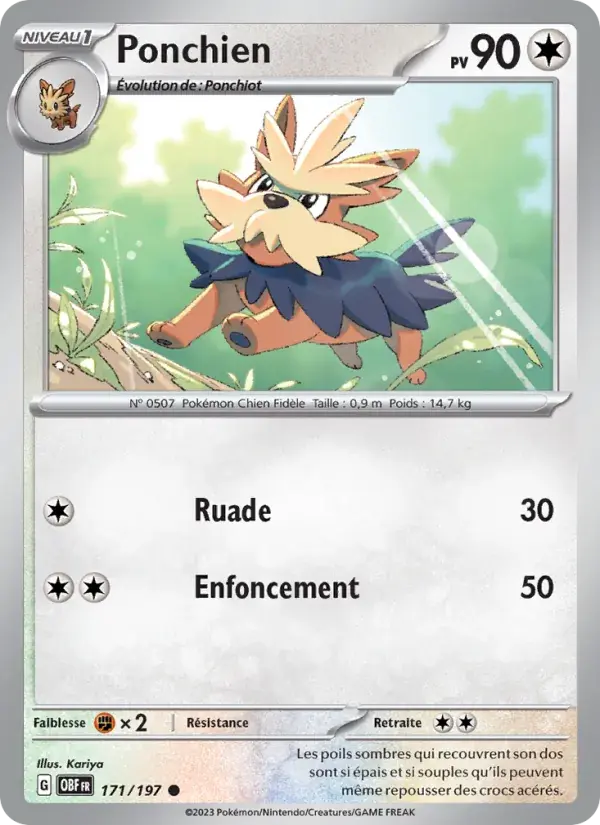 Ponchien - 171/230 - Flammes Obsidiennes