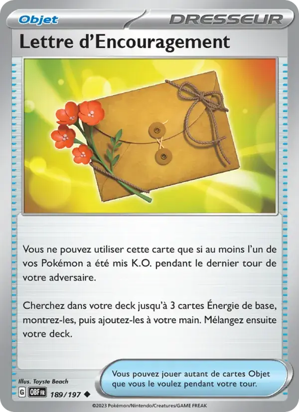 Lettre d'Encouragement - 189/230 - Flammes Obsidiennes