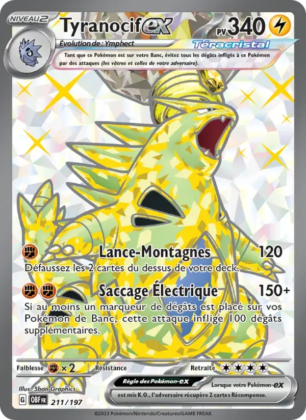 Tyranocif-ex - 211/230 - Flammes Obsidiennes