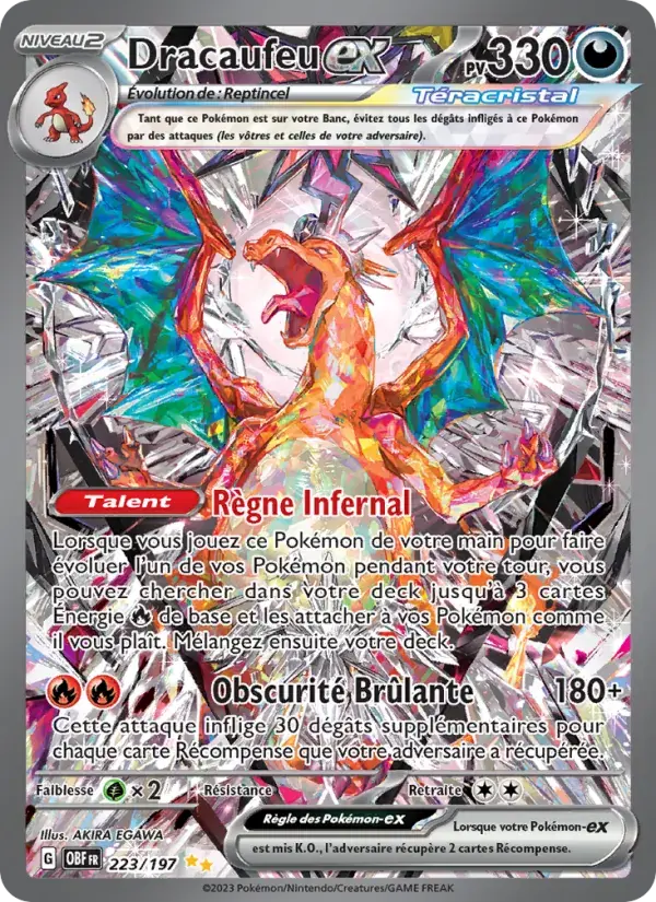 Dracaufeu-ex - 223/230 - Flammes Obsidiennes