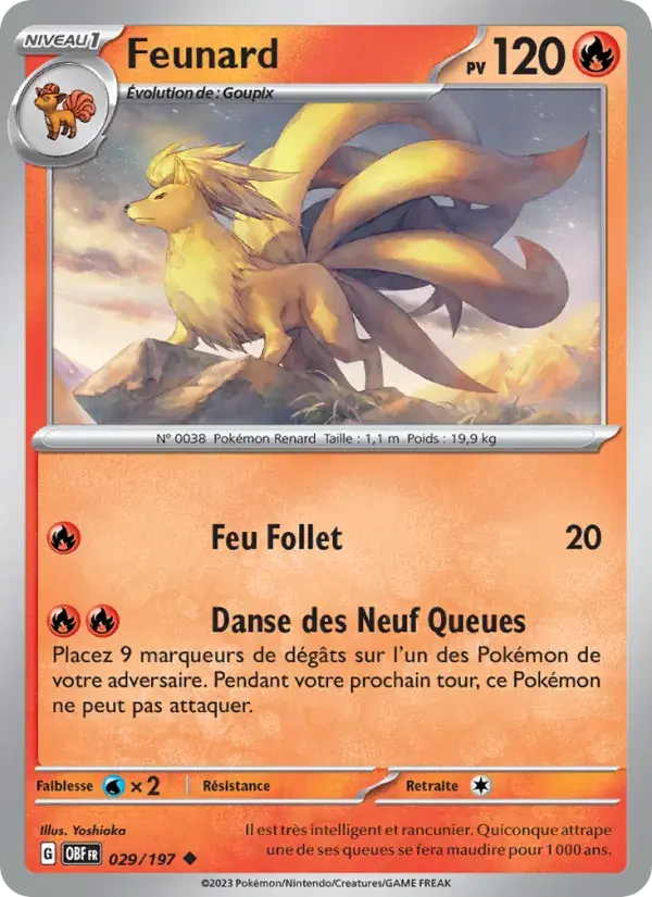 Feunard - 029/230 - Flammes Obsidiennes
