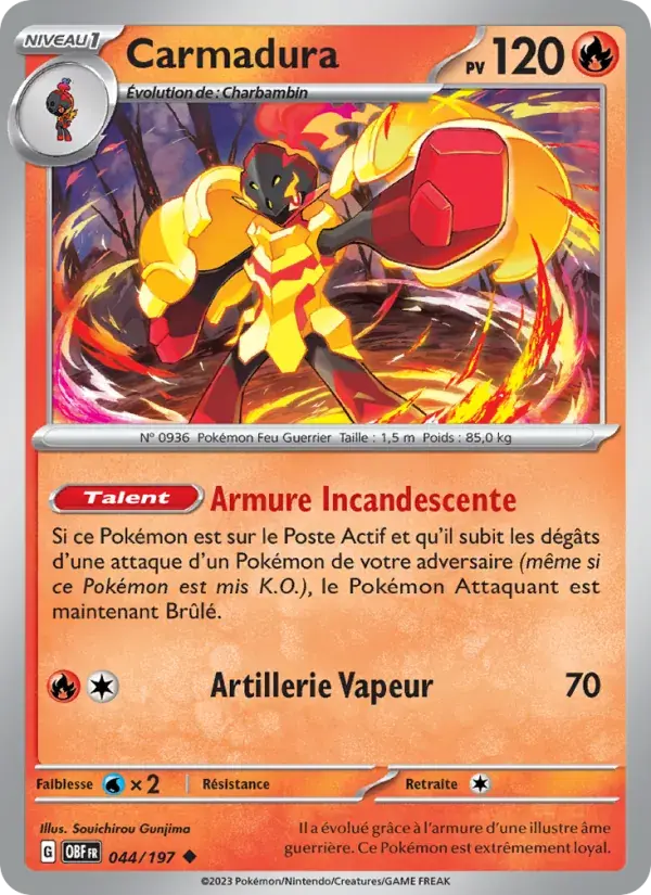 Carmadura - 044/230 - Flammes Obsidiennes