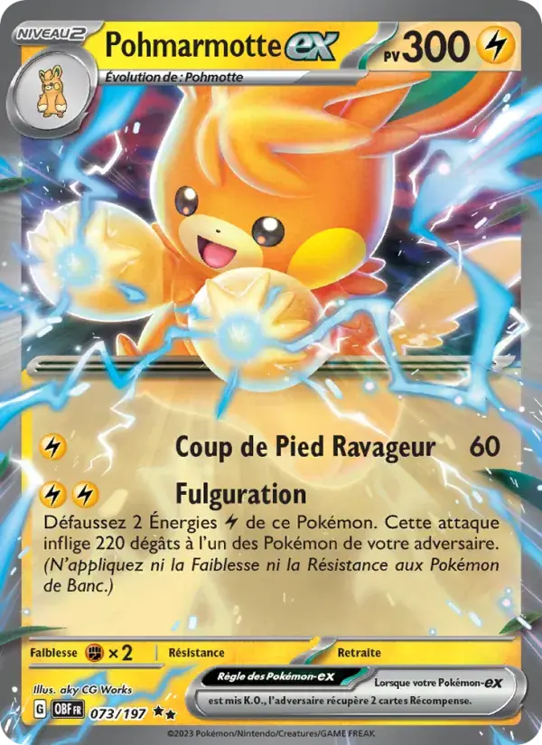 Pohmarmotte-ex - 073/230 - Flammes Obsidiennes