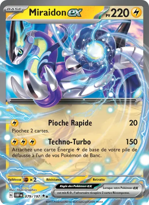 Miraidon-ex - 079/230 - Flammes Obsidiennes