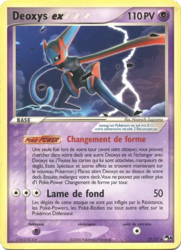 Deoxys ex - 17/17 - POP Série 4