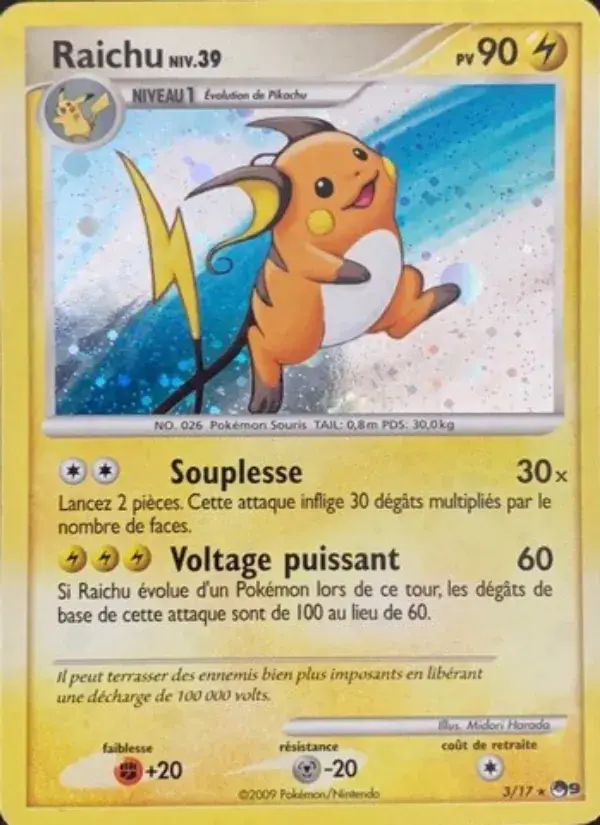 Raichu - 3/17 - POP Série 9