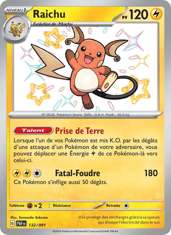 Raichu - 132/245 - Destinées de Paldea