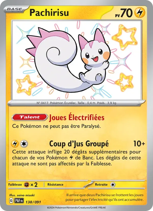 Pachirisu - 138/245 - Destinées de Paldea