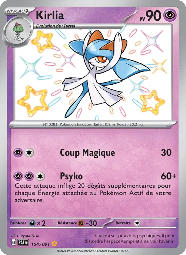 Kirlia - 154/245 - Destinées de Paldea