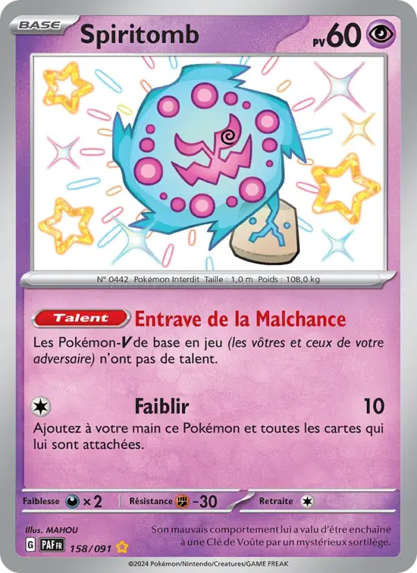 Spiritomb - 158/245 - Destinées de Paldea
