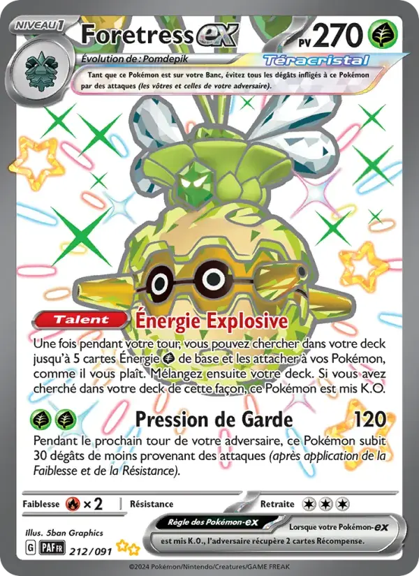 Foretress-ex - 212/245 - Destinées de Paldea
