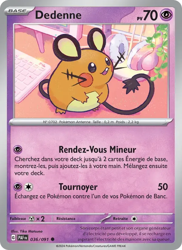 Dedenne - 036/245 - Destinées de Paldea
