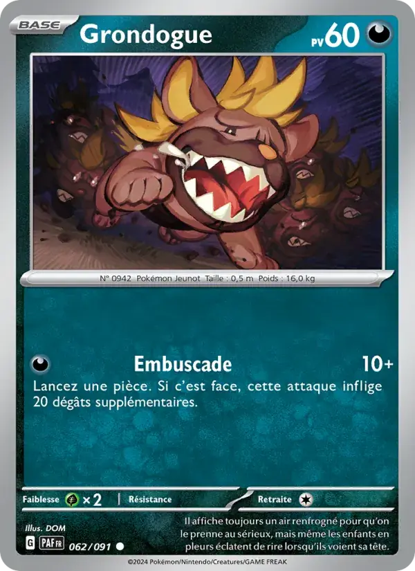 Grondogue - 062/245 - Destinées de Paldea