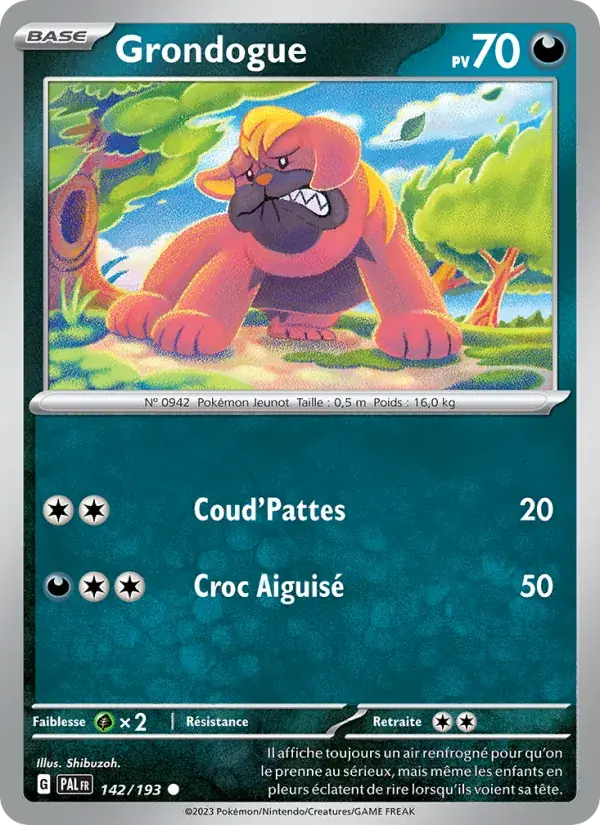 Grondogue - 142/279 - Évolutions à Paldea